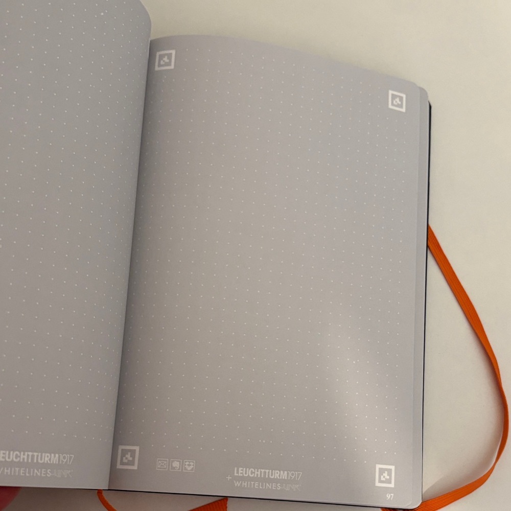 Leuchtturm Black notebook planner Set of 2 black bullet journal whitelines - Picture 11 of 16